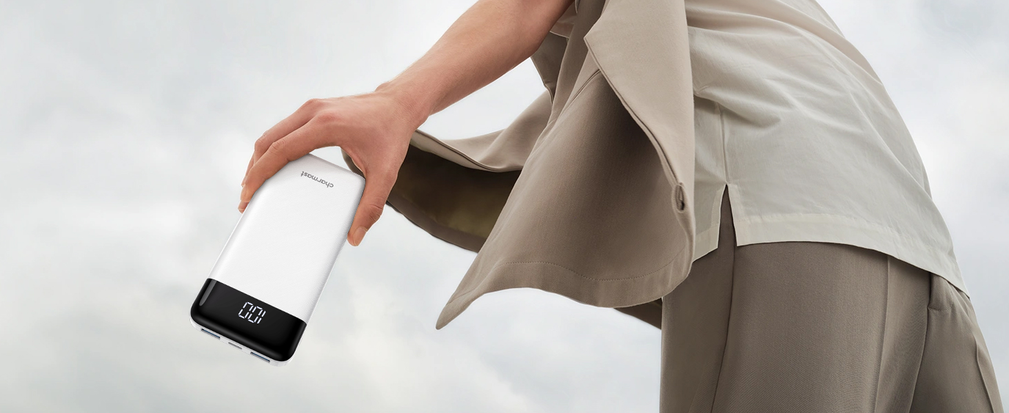 Portable Charger with built in cables