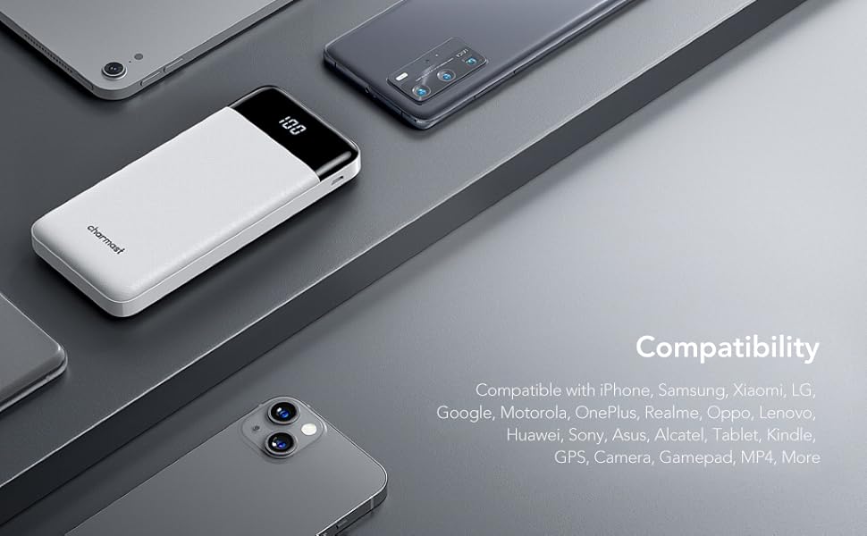 portable charger white