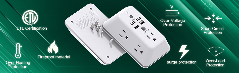 multiple protection - fireproof overload and so on