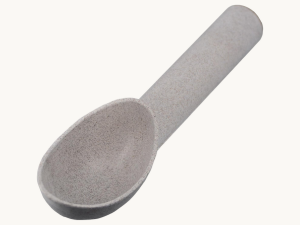 wheat straw ice cream scoop product image on cream background