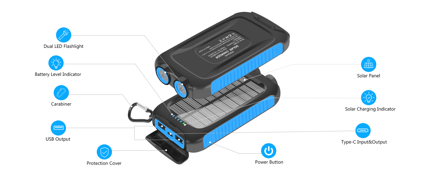 portable solar charger power bank solar powered portable charger solar powered battery charger