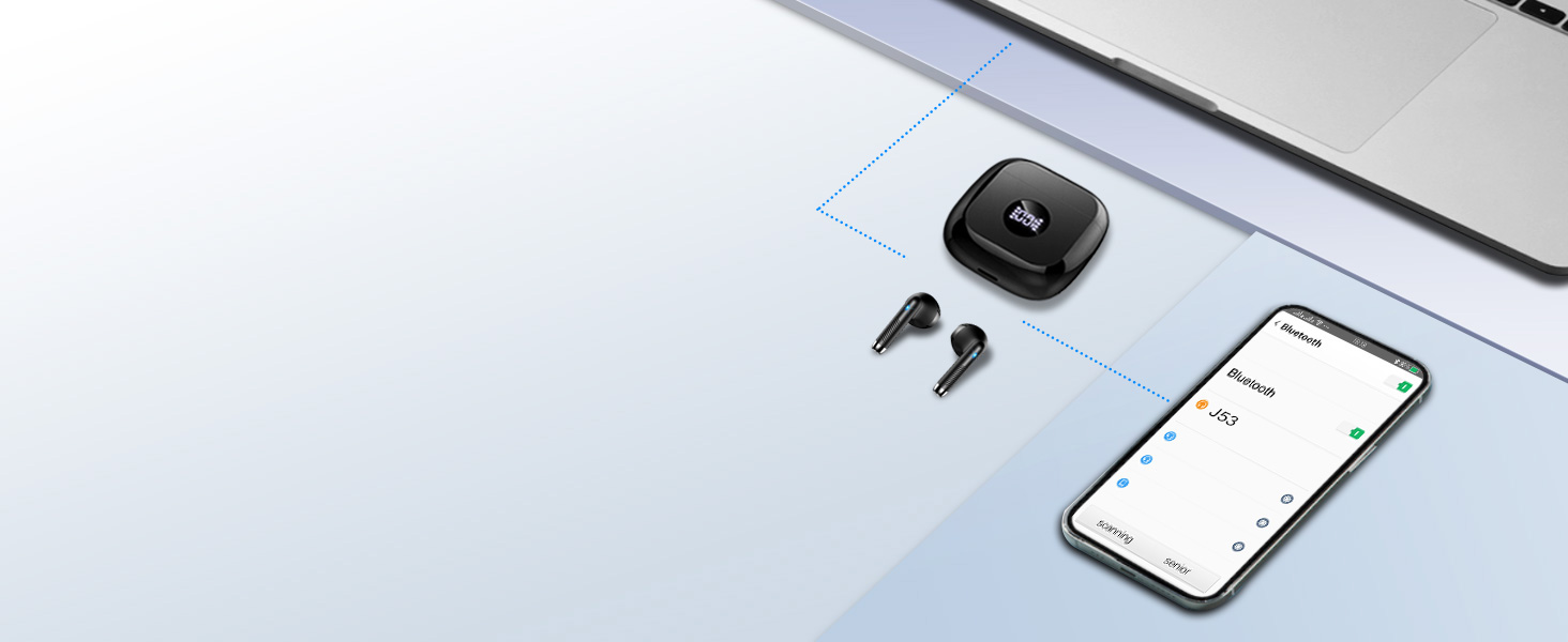 Bluetooth Earbuds in-Ear Noise Cancelling