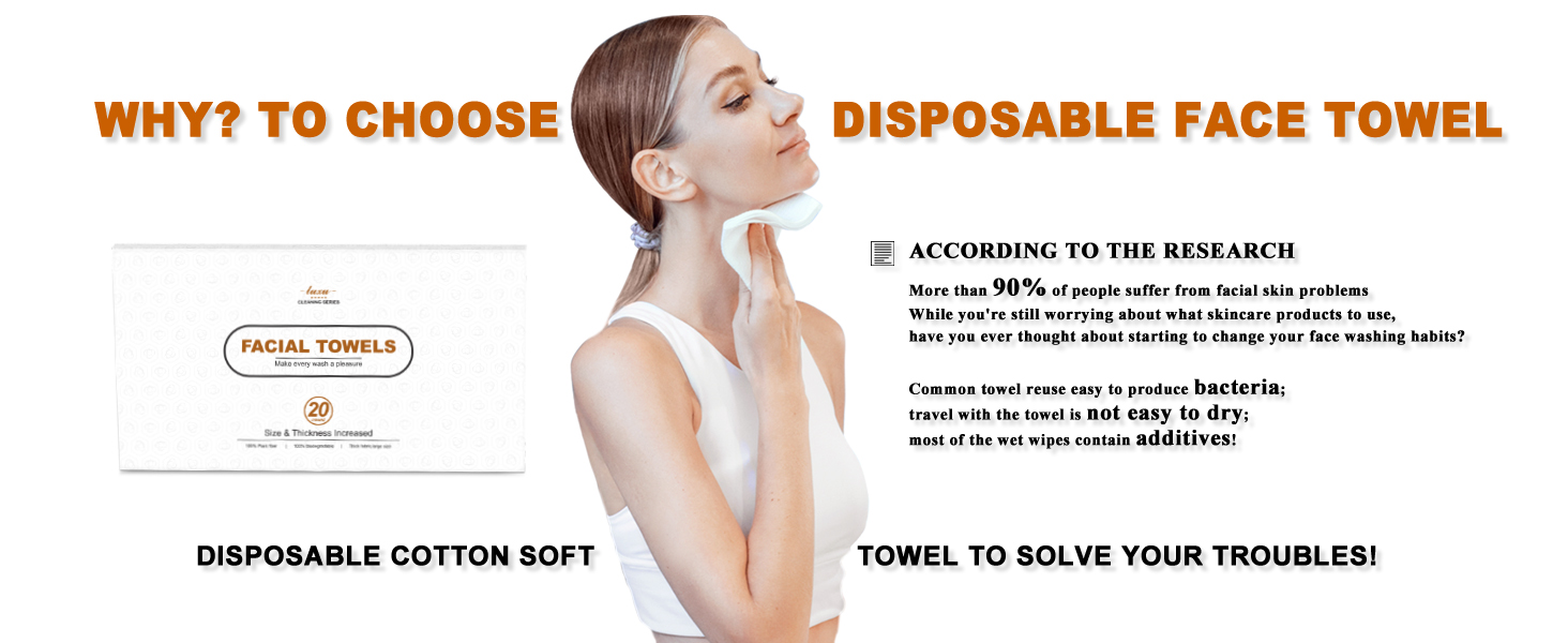 disposable face towel