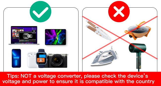 not a voltage converter