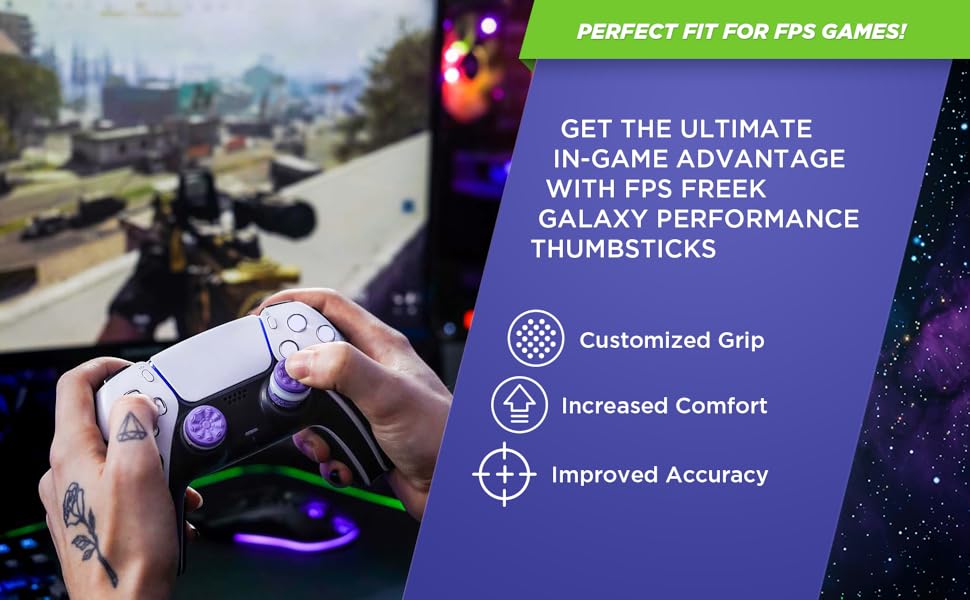 Perfect video game accessory for fps game. ultimate in game advantage with fps freek galaxy