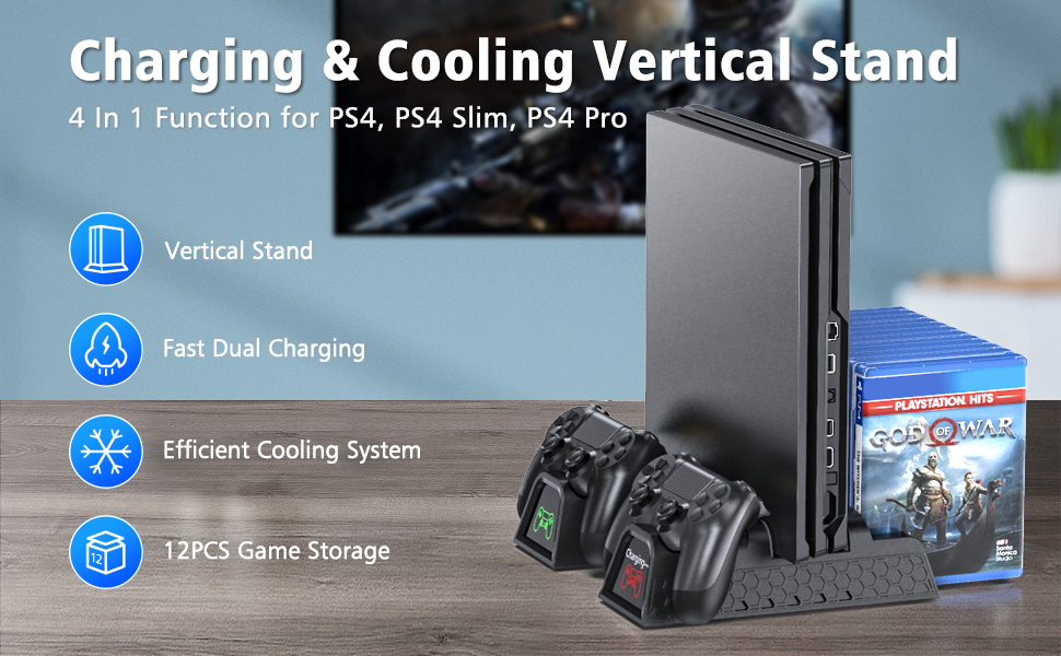 ps4 slim pro cooling stand dock station for playstion 4 slim pro 